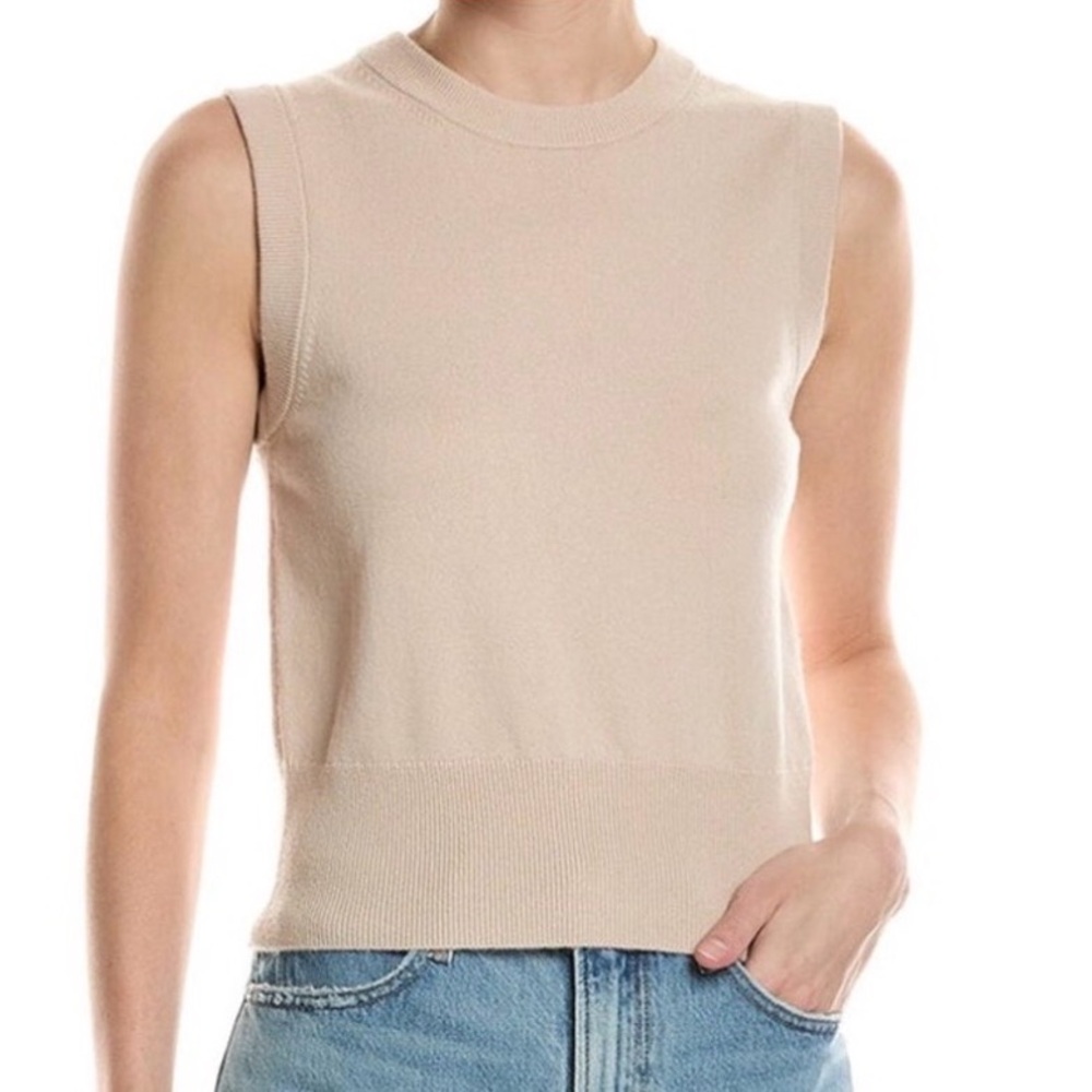 NWT Vince Oat Crewneck Wool Blend Sweater Tank